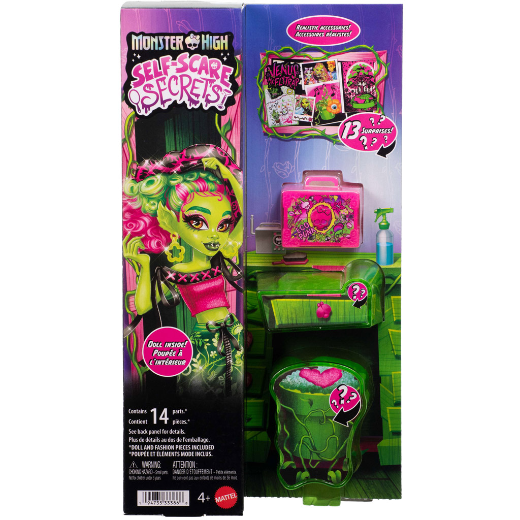 Monster High Rémségápolás Venus McFlytrap baba kiegészítőkkel - Mattel