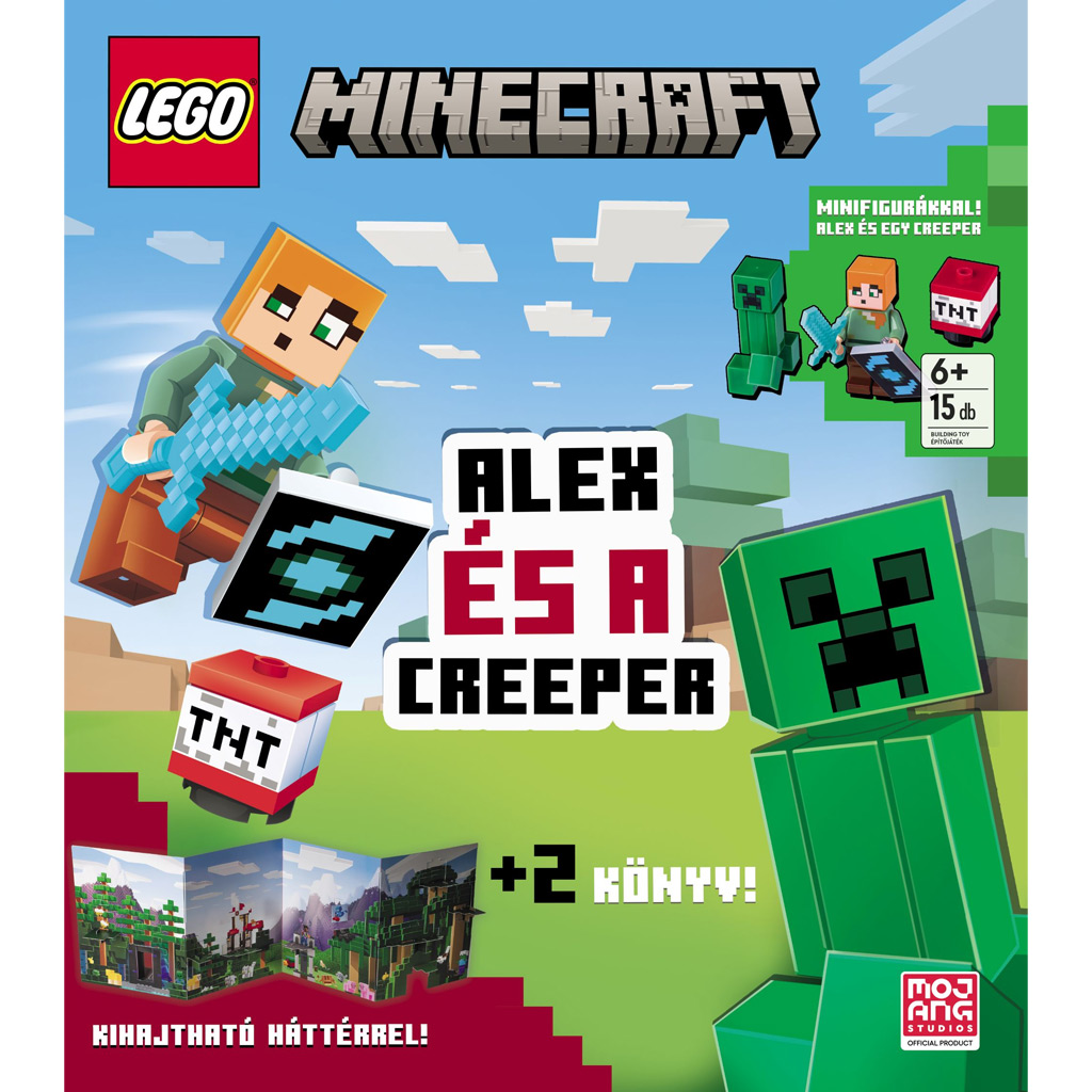 Móra: LEGO® Minecraft Alex és a creeper foglalkoztatókönyv