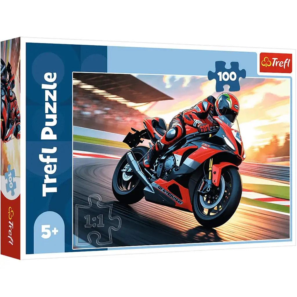 Versenymotor a pályán 100db-os puzzle - Trefl