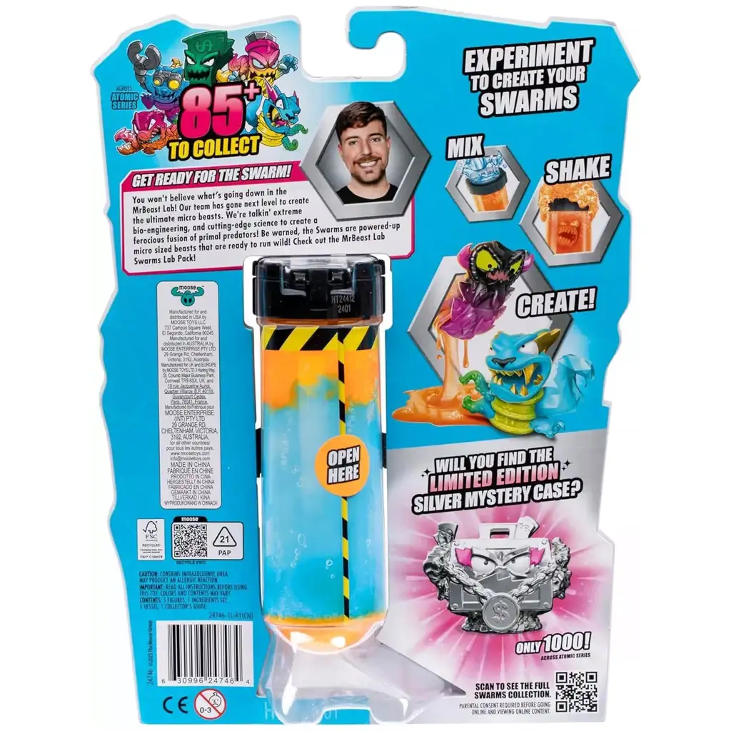 Mr. Beast: Lab Swarms Szörnylabor kémcsővel 5 db-os szett 2. széria kép 4