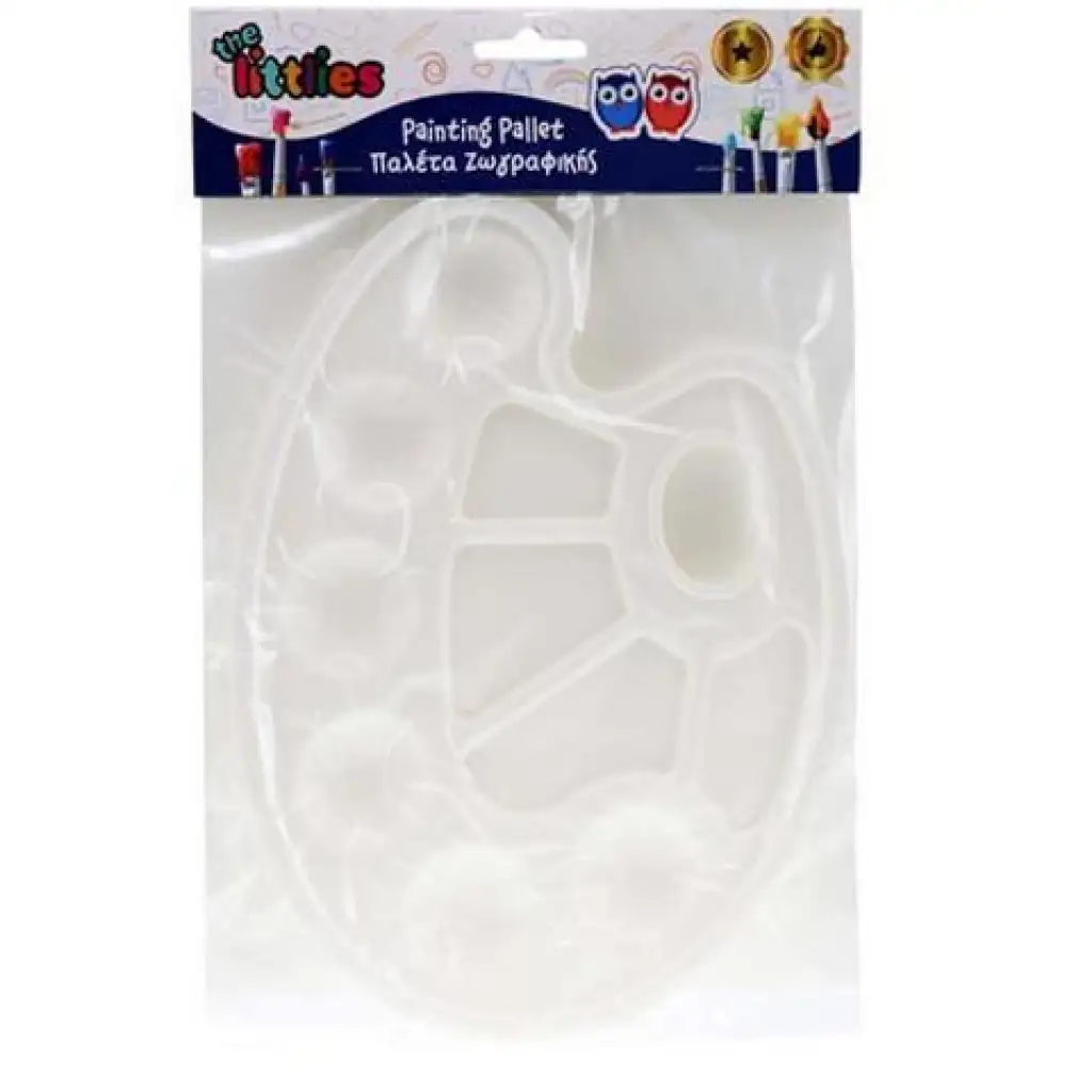 Műanyag ovális festőpaletta