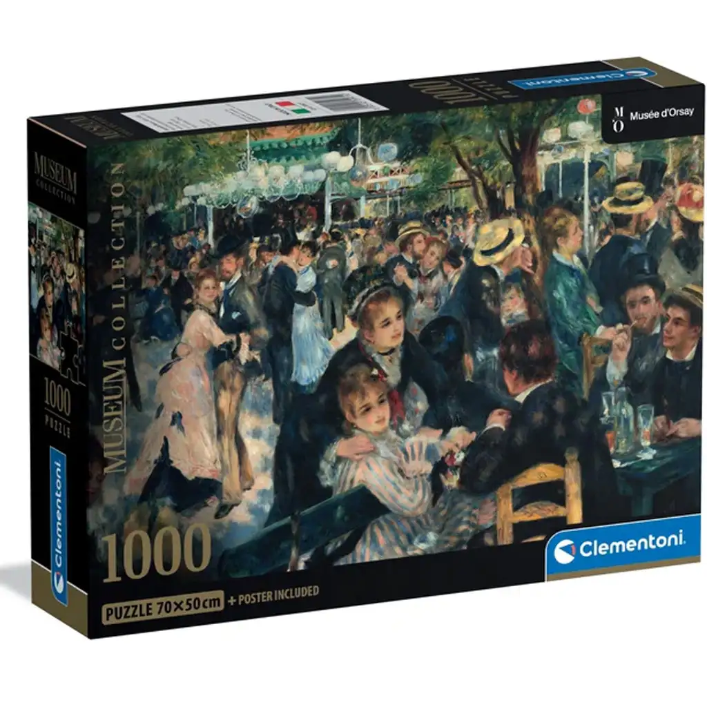 Museum Collection: Renoir - Bál a Moulin de la Galette-ben 1000 db-os puzzle poszterrel - Clementoni