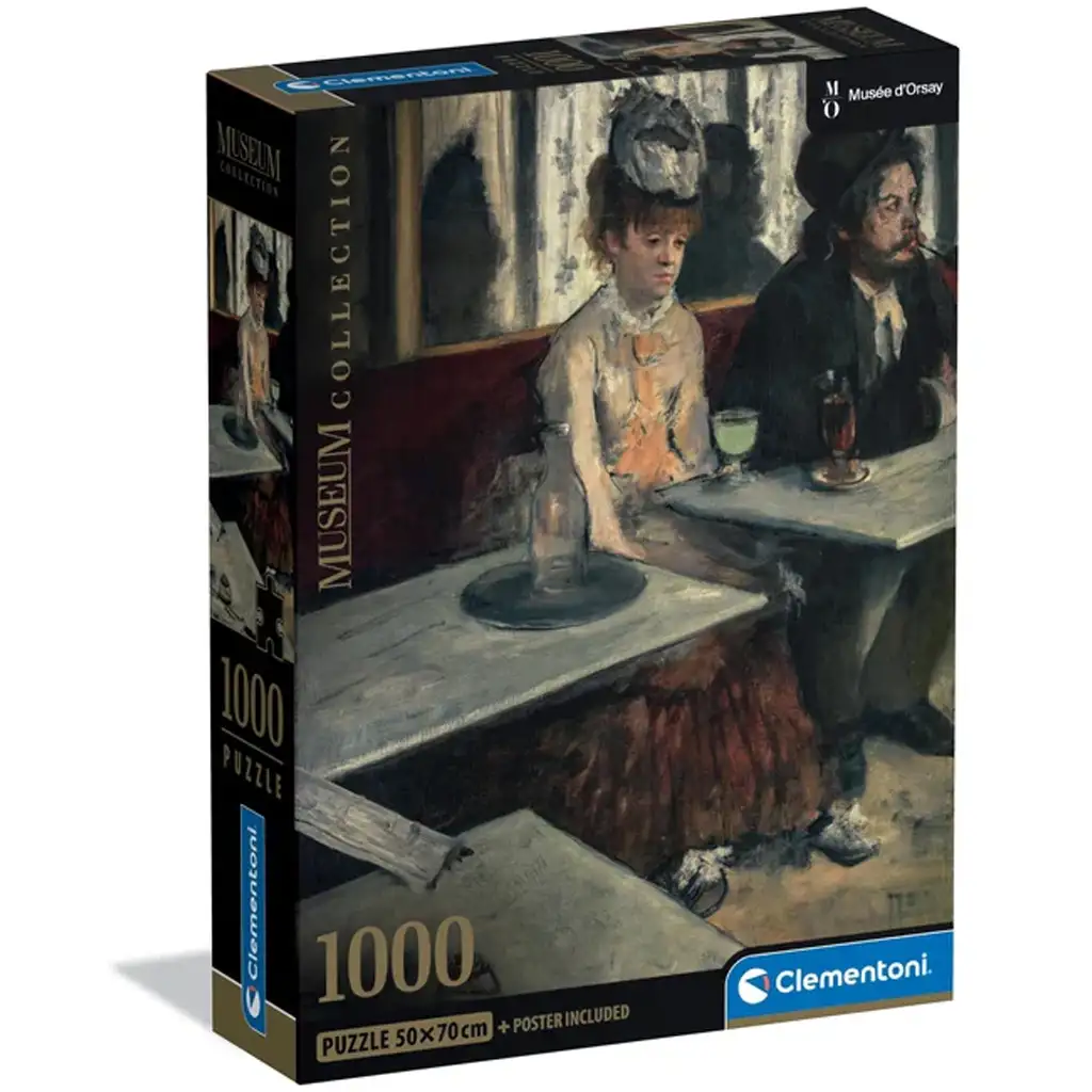 Museum Collection: Edgar Degas - Egy kávézóban 1000 db-os puzzle poszterrel - Clementoni