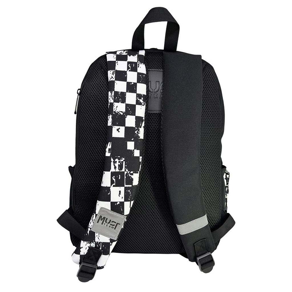 Luna: Must Team Chessboard lekerekített iskolatáska, hátizsák 32x17x42cm kép 2