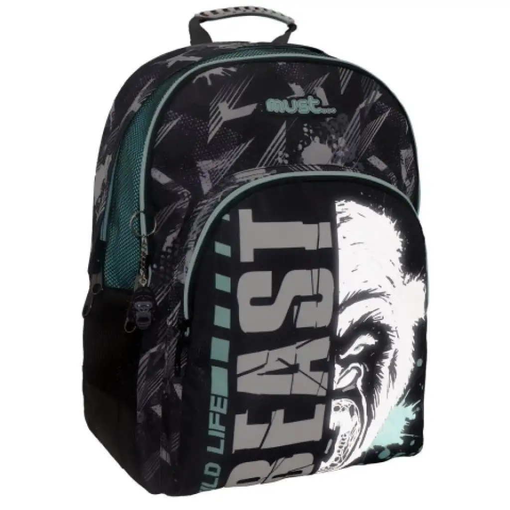 Must Energy: Beast ergonomikus iskolatáska hátizsák kép 2