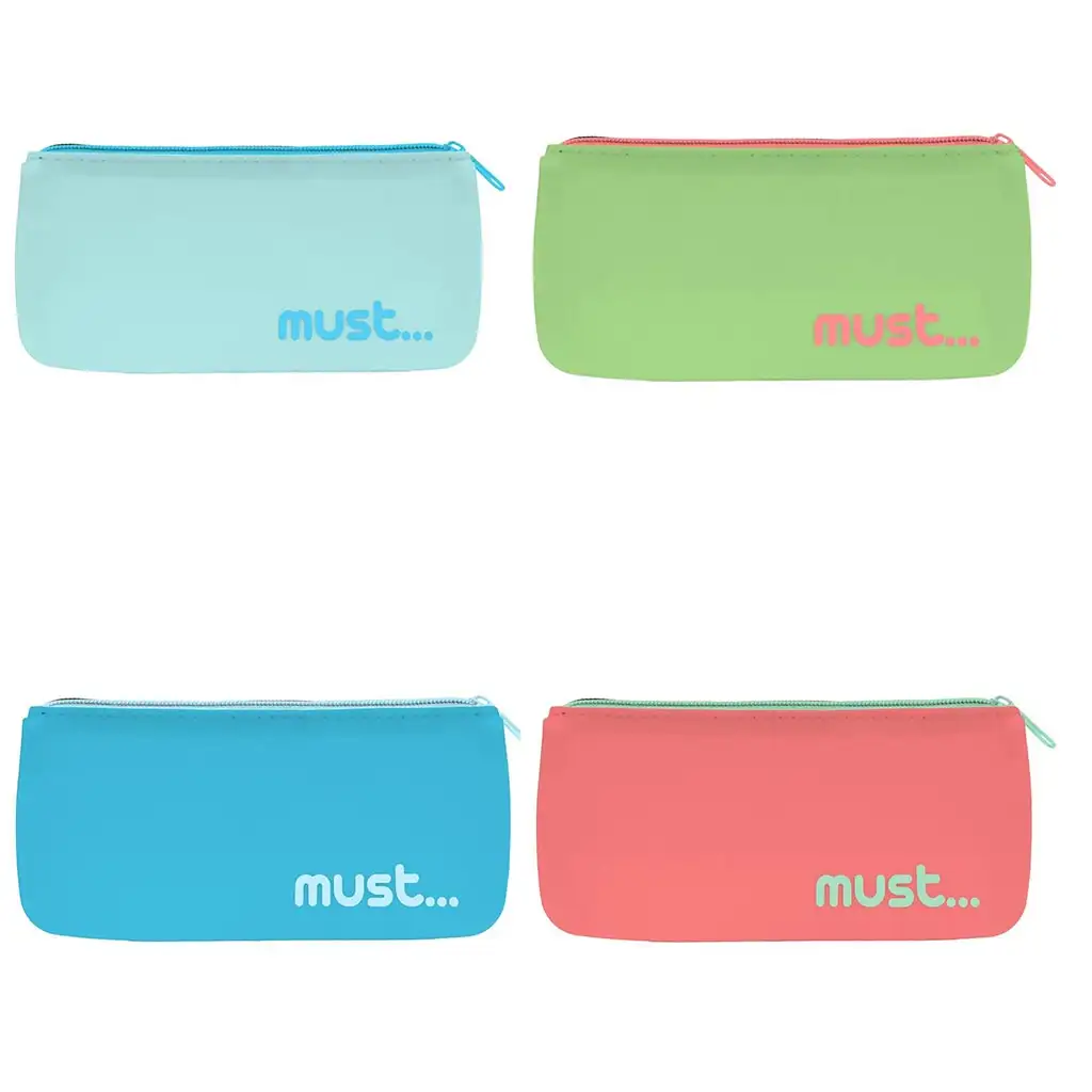 Must: Élénk színű szilikon tolltartó négyféle változatban 20x10cm kép 2