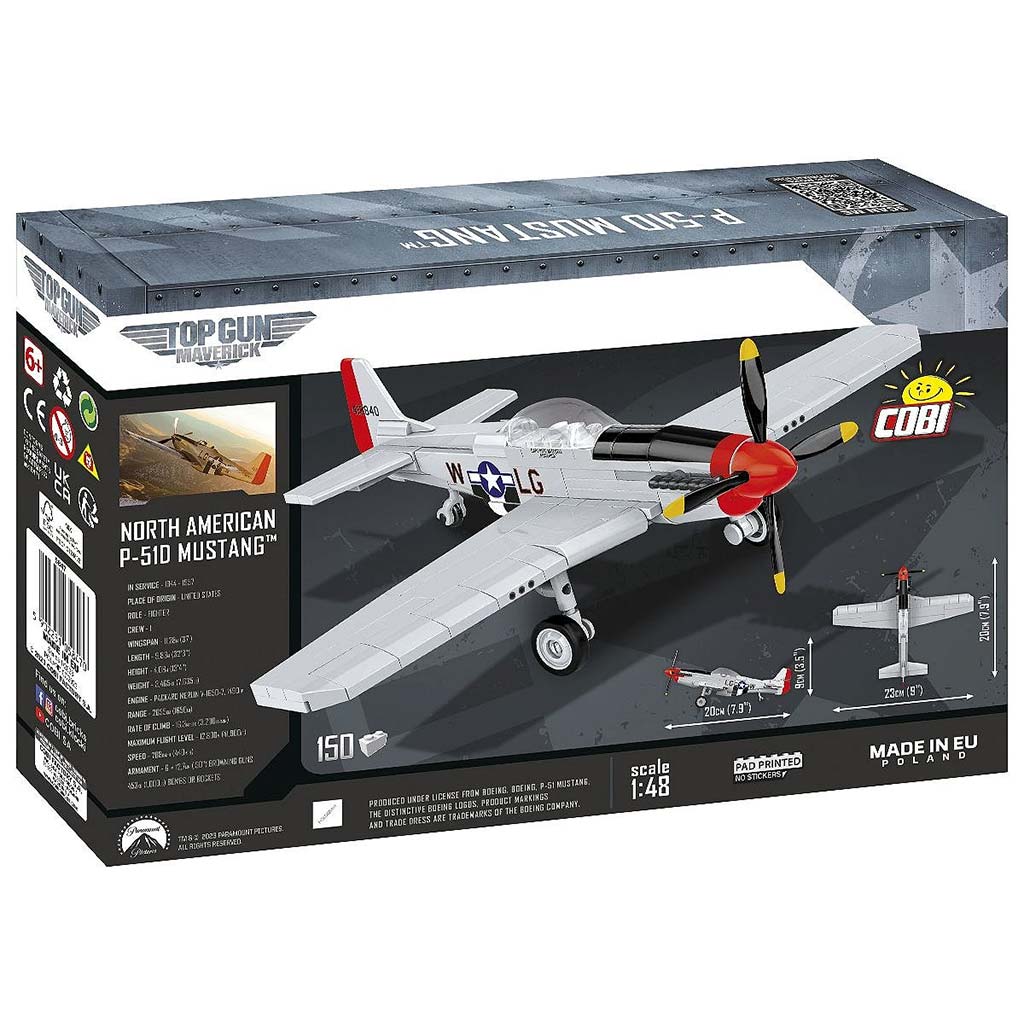 COBI: Mustang P-51D „TOP GUN: Maverick” repülőgép építőjáték (5847) kép 4