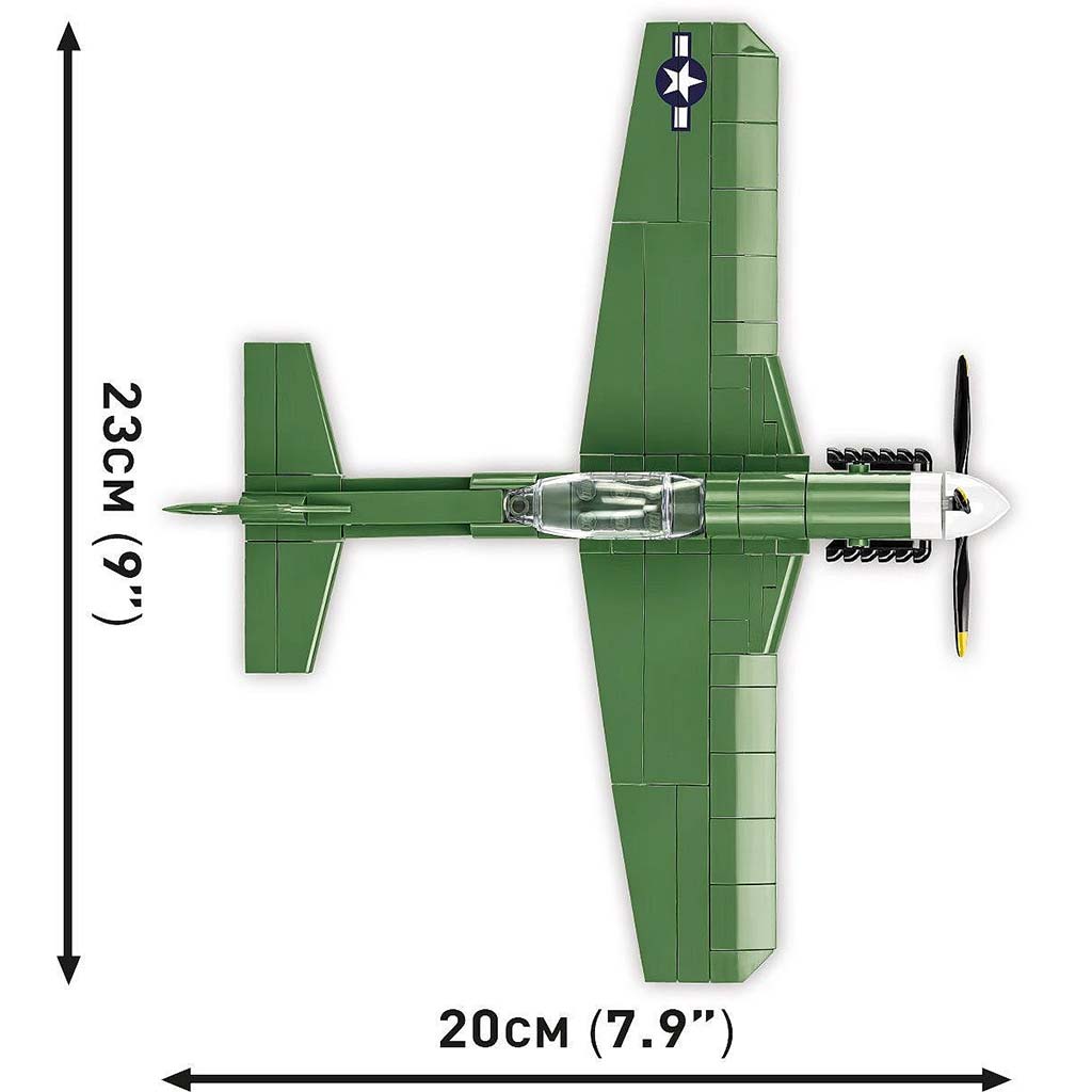 COBI: Mustang P-51D vadászrepülőgép építőjáték (5860) kép 7