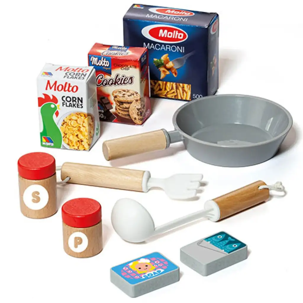 Molto: Nature My First játékkonyha fa játékszett 10db kiegészítővel kép 3