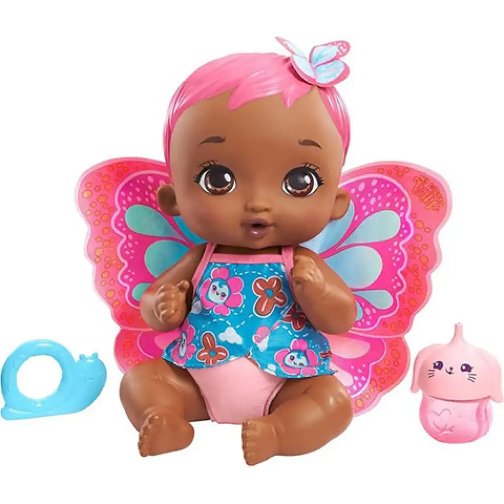 My Garden Baby: Édi-Bébi gondoskodás pillangó baba 30cm - Mattel kép 2