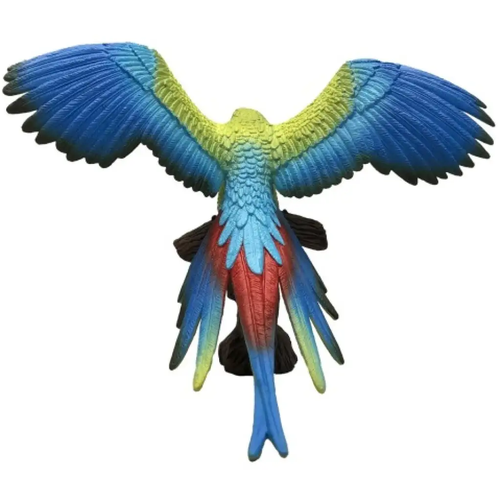 Nagy zöld arapapagáj játékfigura - Bullyland kép 3