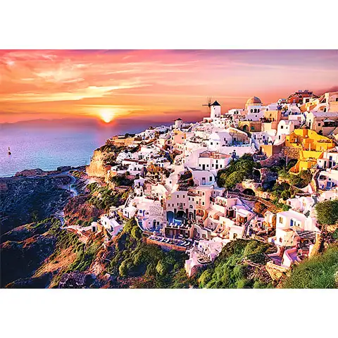 Santorini naplemente 1000 db-os puzzle - Trefl kép 2