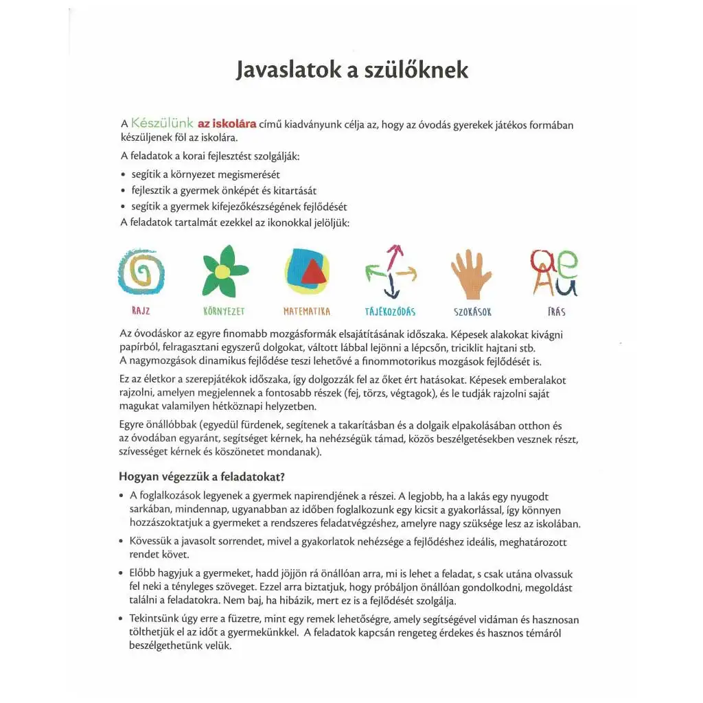 Napraforgó: Készülünk az iskolára - 4-5 éveseknek kép 2