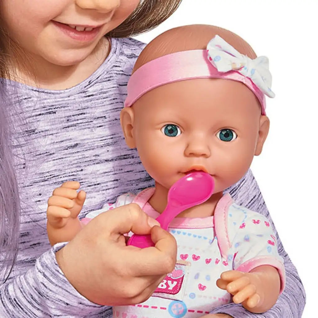 New Born Baby Pisilős baba kiegészítőkkel 43cm - Simba Toys kép 4