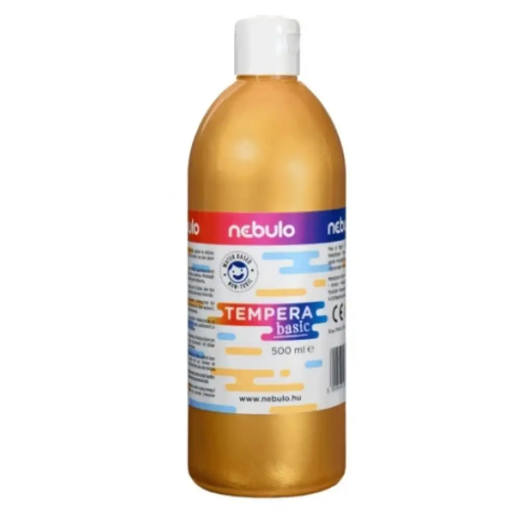 Nebulo: Arany színű folyékony 500ml-es tempera palackban