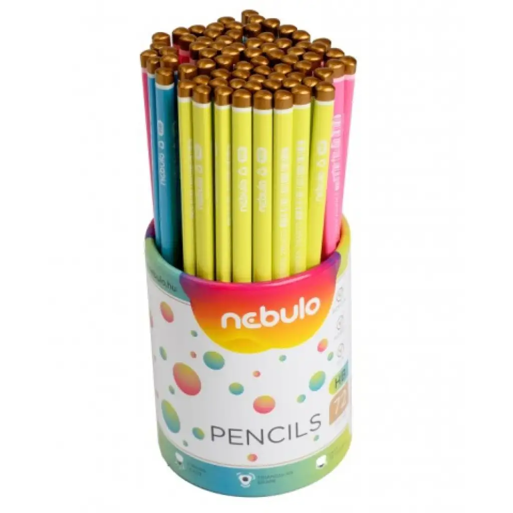 Nebulo: Háromszög alakú grafit ceruza HB-s több változatban 1db kép 3