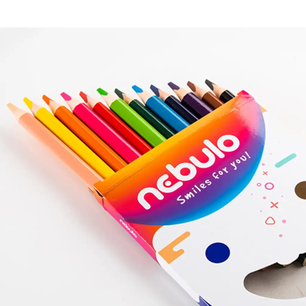Nebulo: Jumbo háromszög alakú színes ceruza készlet 12db-os szett kép 2