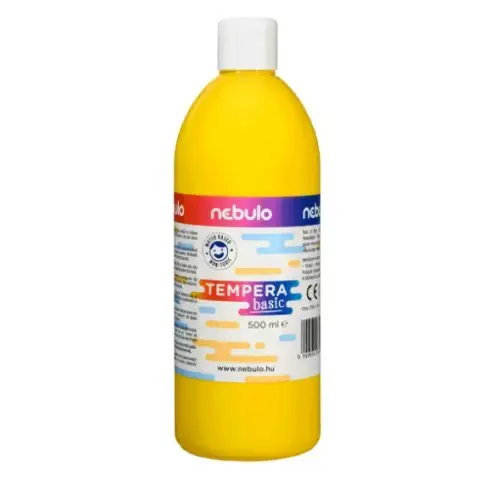 Nebulo: Sárga folyékony 500ml-es tempera palackban