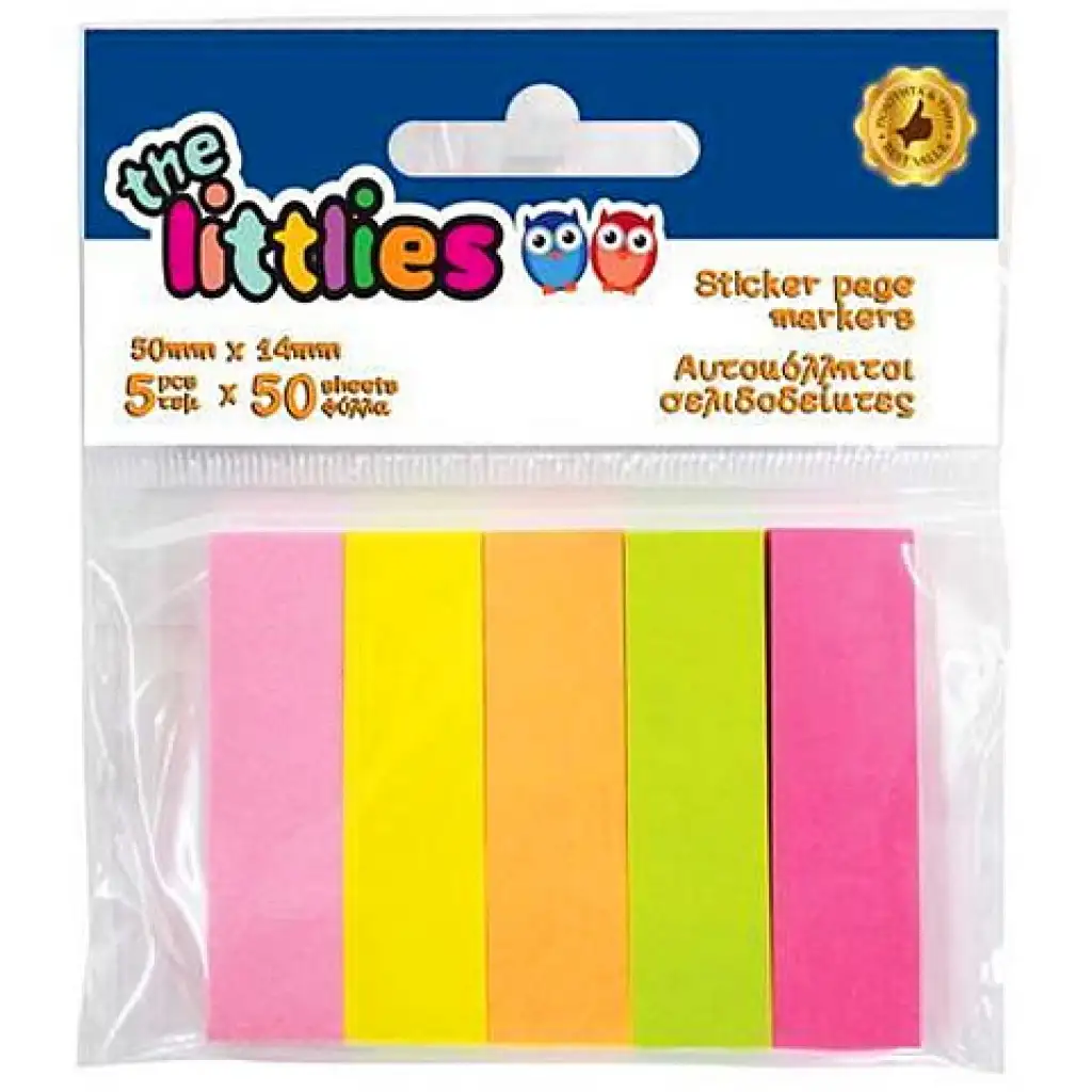 Neon Post-it 5x50db 50x14mm