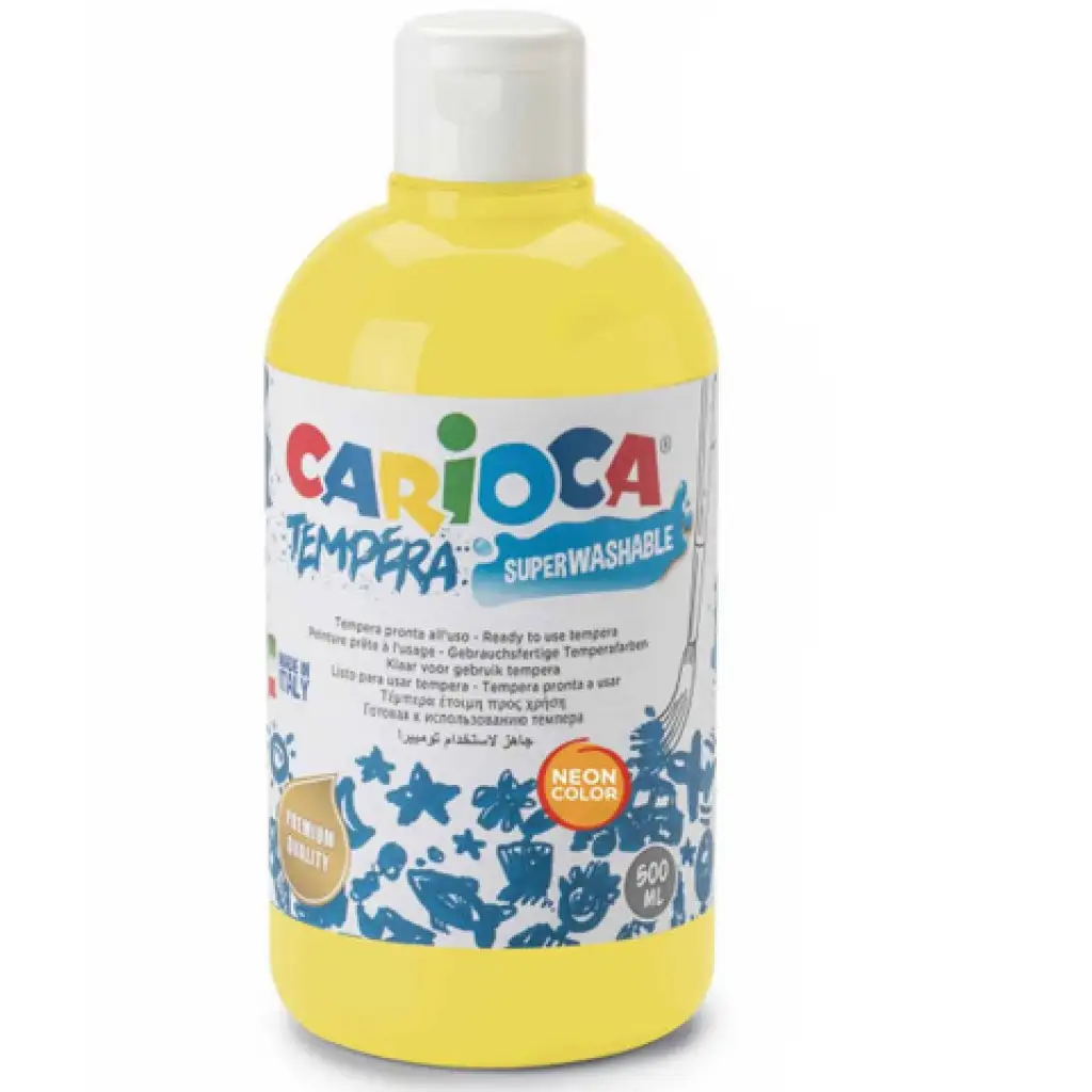 Neon sárga színű tempera 500ml - Carioca