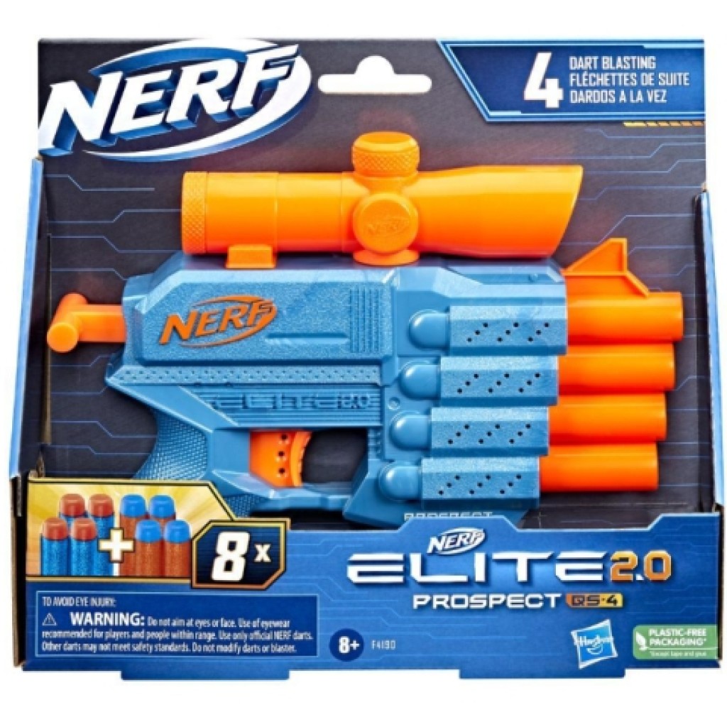 Nerf Elite 2.0 Prospect QS-4 szivacslövő fegyver - Hasbro