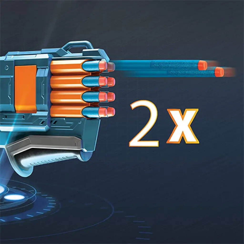 Nerf Elite 2.0 Warden DB-8 szivacslövő fegyver 16 lőszerrel - Hasbro kép 4