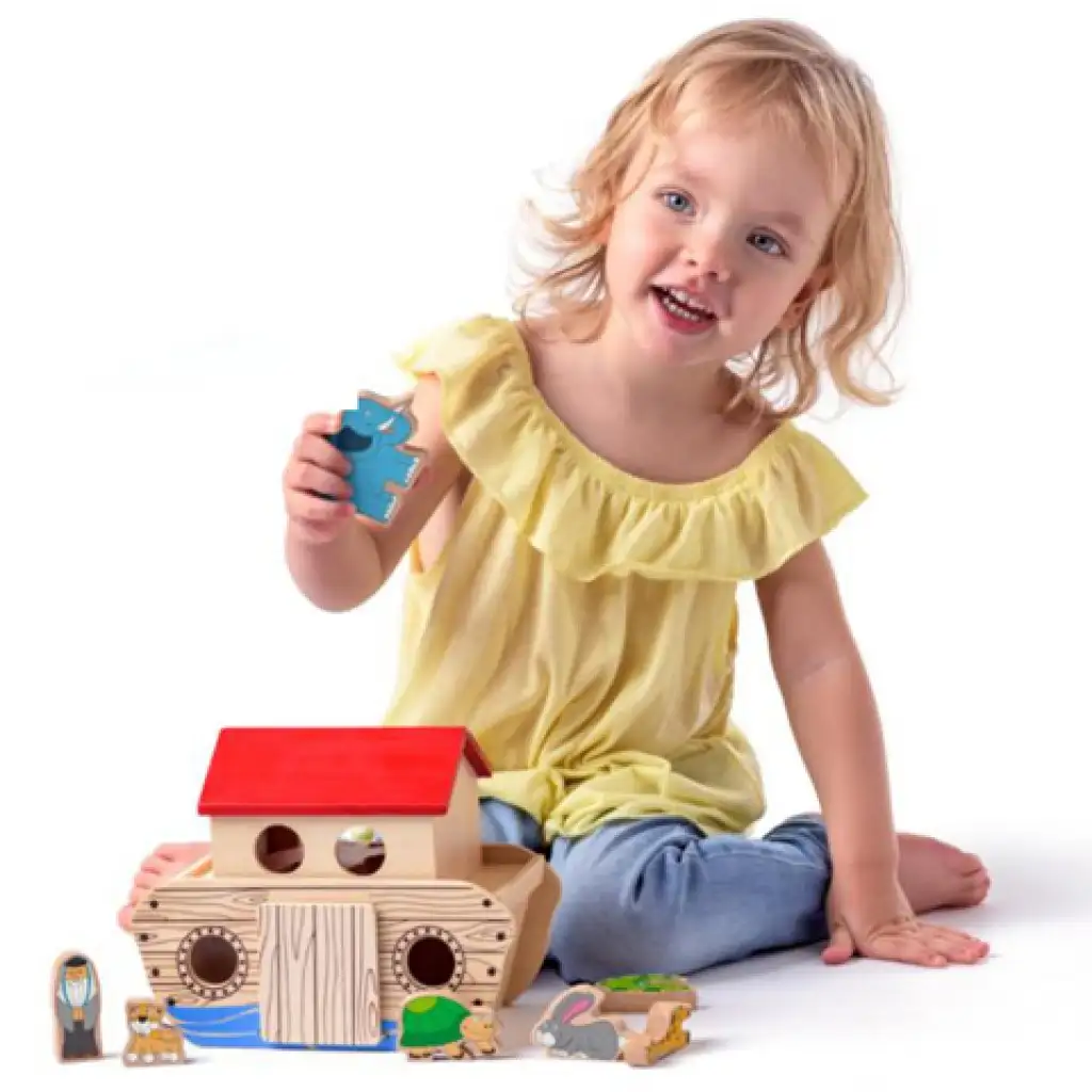 Noé bárkája 13db-os fa játék - Woodyland kép 2