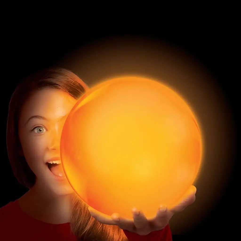 Tiny Glowzilla Wubble világító neon buboréklabda narancssárga színben 30cm kép 2