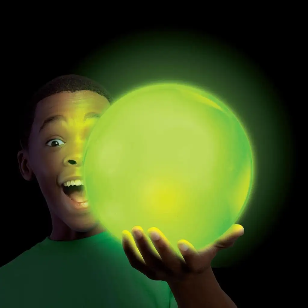 Tiny Glowzilla Wubble világító neon buboréklabda zöld színben 30cm kép 2