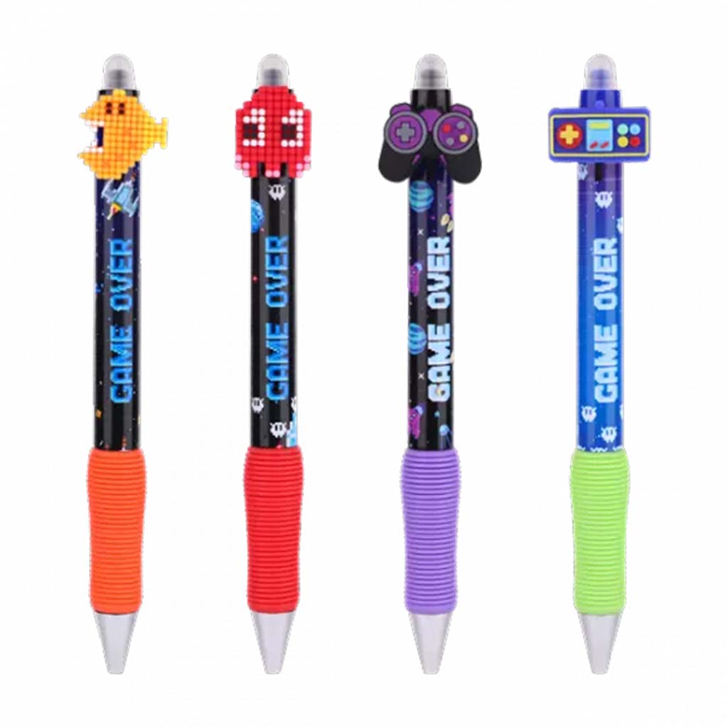 Nebulo: Pixel Gamer nyomógombos radírozható zseléstoll többféle 1db