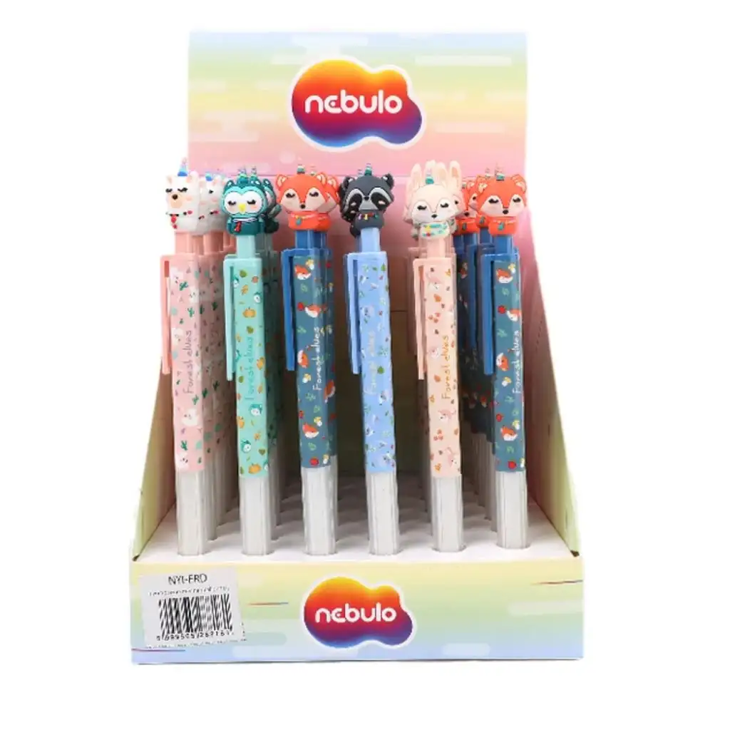 Nebulo: Erdei állatos töltőceruza, nyomósirón 0,5mm többféle 1db
