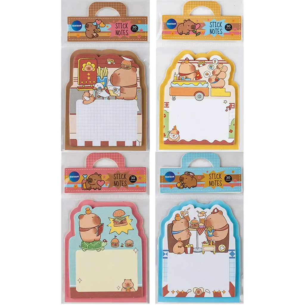 Capybara Öntapadós jegyzettömb 70x90mm 30 lapos többféle 1db