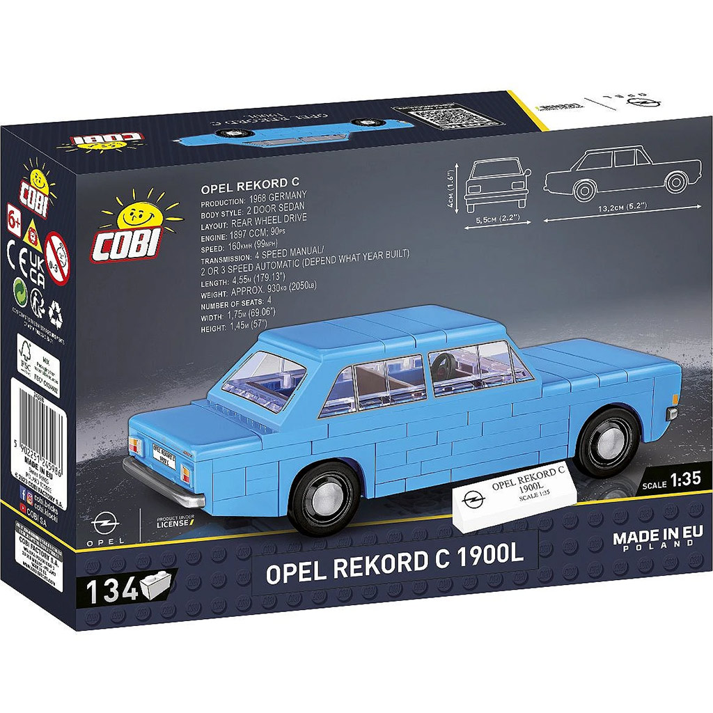 COBI: Opel Rekord C 1900 L építőjáték (24598) kép 3