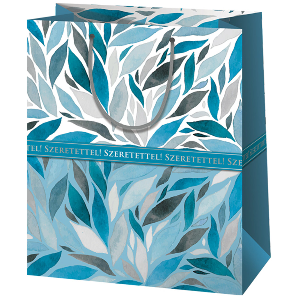 Cardex: Kék Szeretettel! feliratú gigant méretű ajándéktáska 40x20x55cm