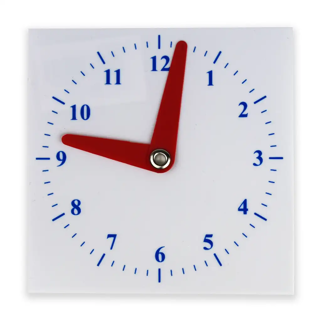 Iskolai műanyag óra 10x10cm