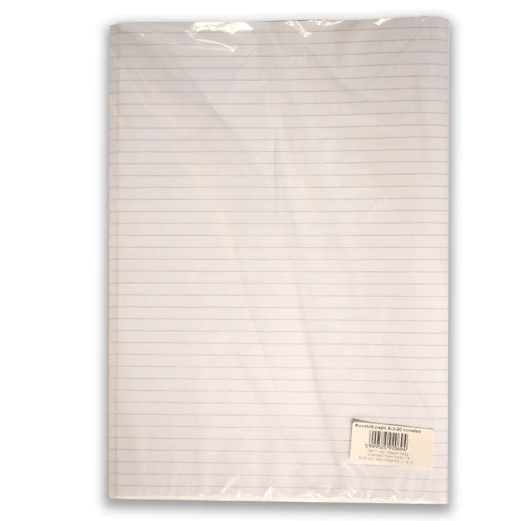 Rovatolt vonalas papír A/3-as méret 20ív