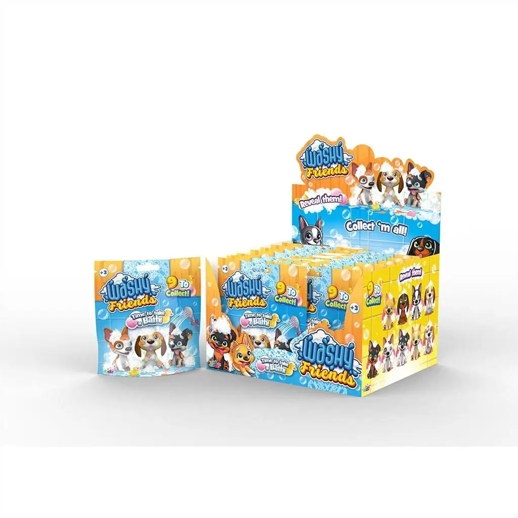 Washy Friends: Meglepetés pancsoló kutyusok tasakban többféle változatban kép 3