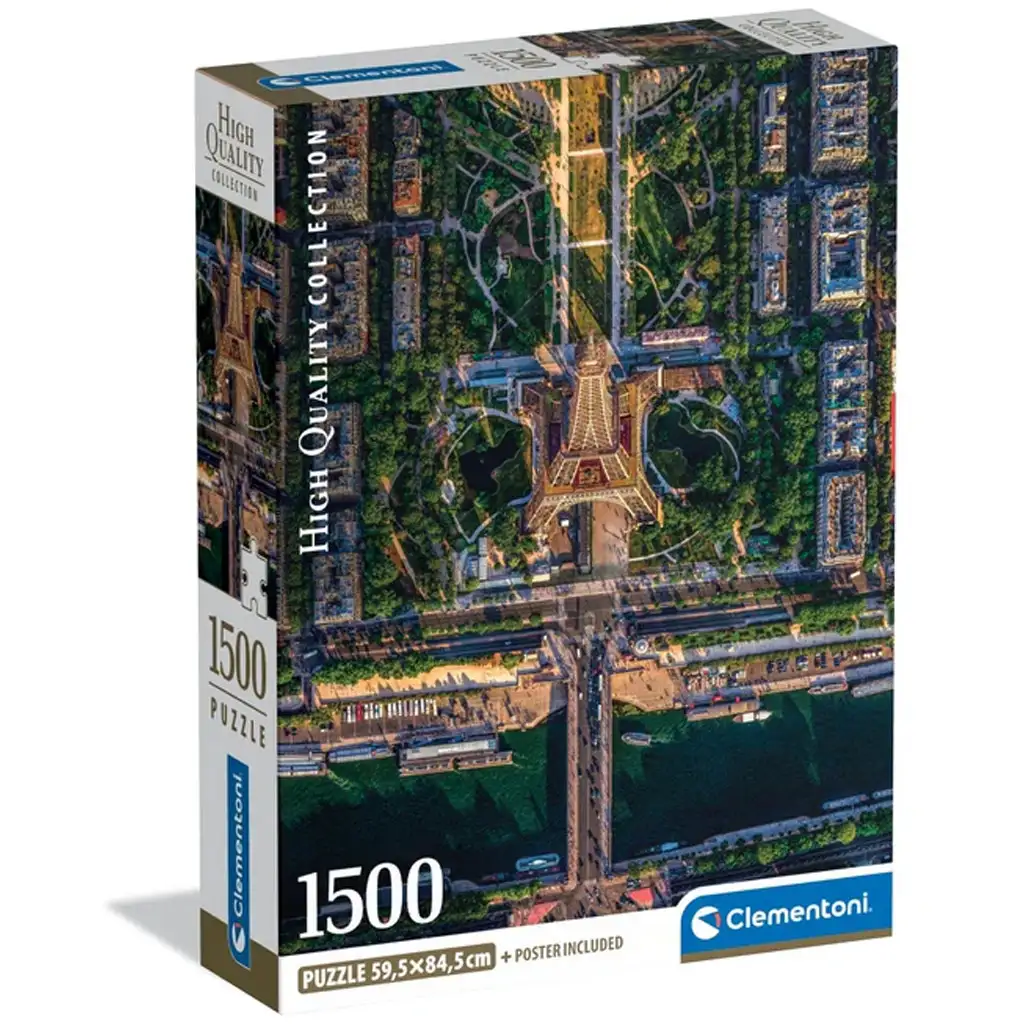 Párizs felett HQC 1500db-os compact puzzle - Clementoni