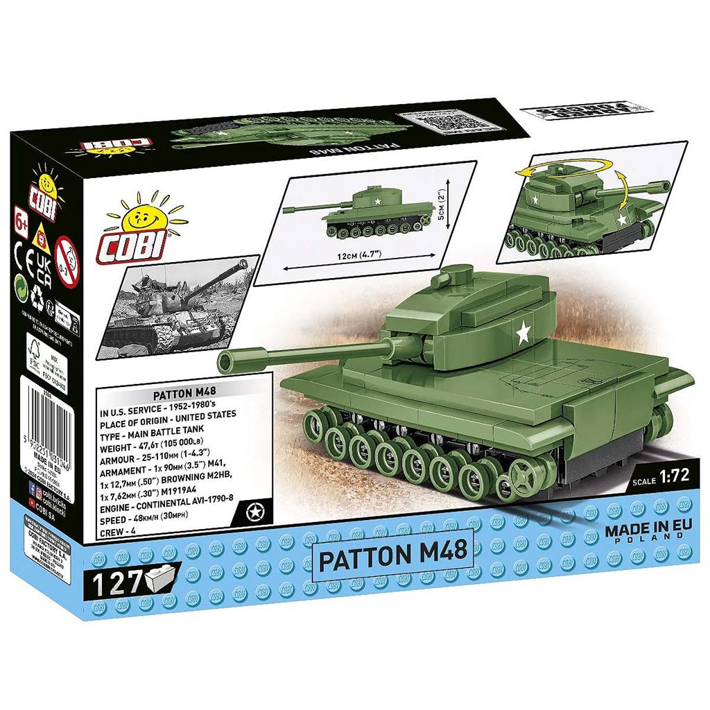COBI: Patton M48 tank építőjáték (3104) kép 5