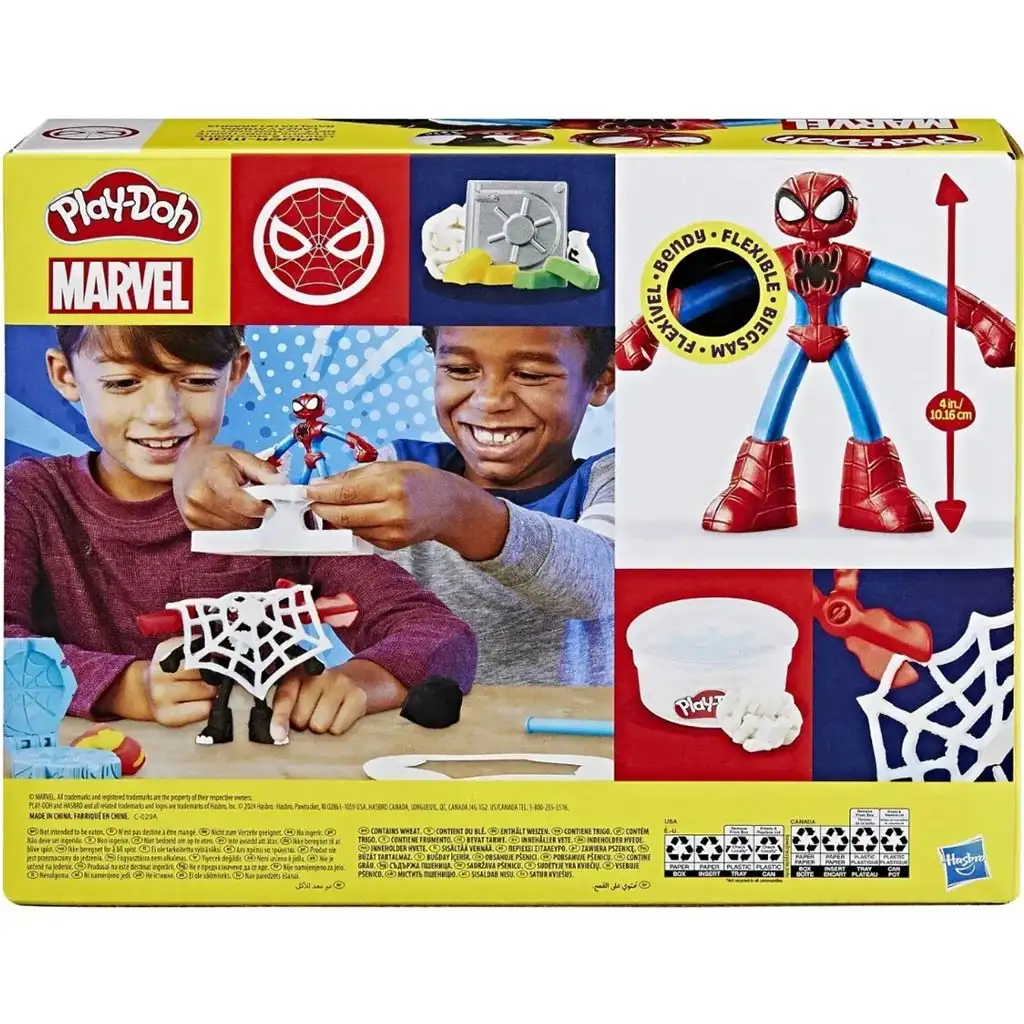 Play-Doh: Marvel Pókember Launch & Slice harci játékszett - Hasbro kép 2