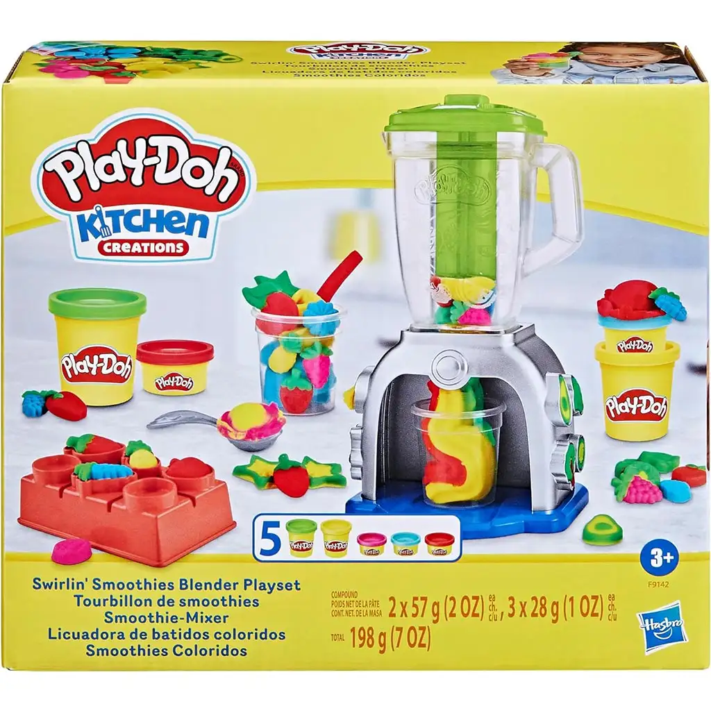 Play-Doh: Swirlin Smoothies Turmixgép 5 tégely gyurmával 198g