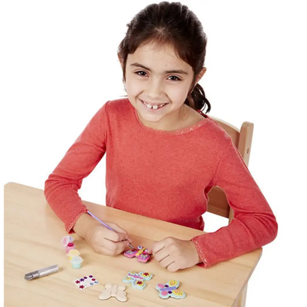 Pillangók fa hűtőmágnes készítő - Melissa & Doug kép 4