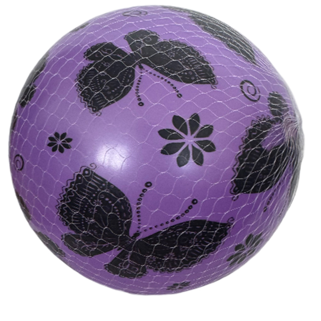 Pillangó mintás gumilabda virágos mintával 23cm többféle változatban 1db kép 3