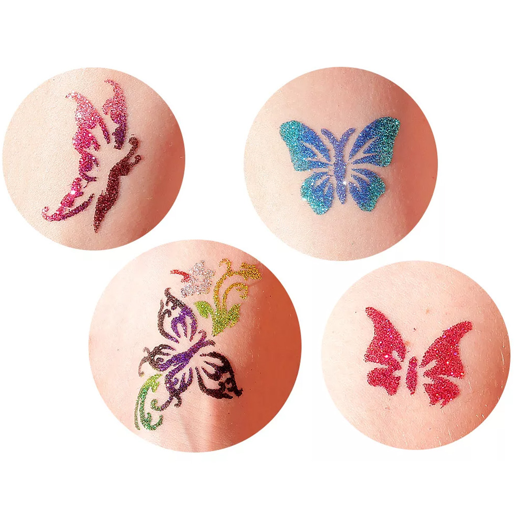 TyToo: Pillangók csillámtetoválás sablon szett 23db kép 2