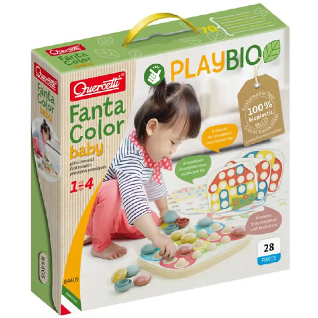 Quercetti: Play Bio Fantacolor Baby pötyi 28db-os
