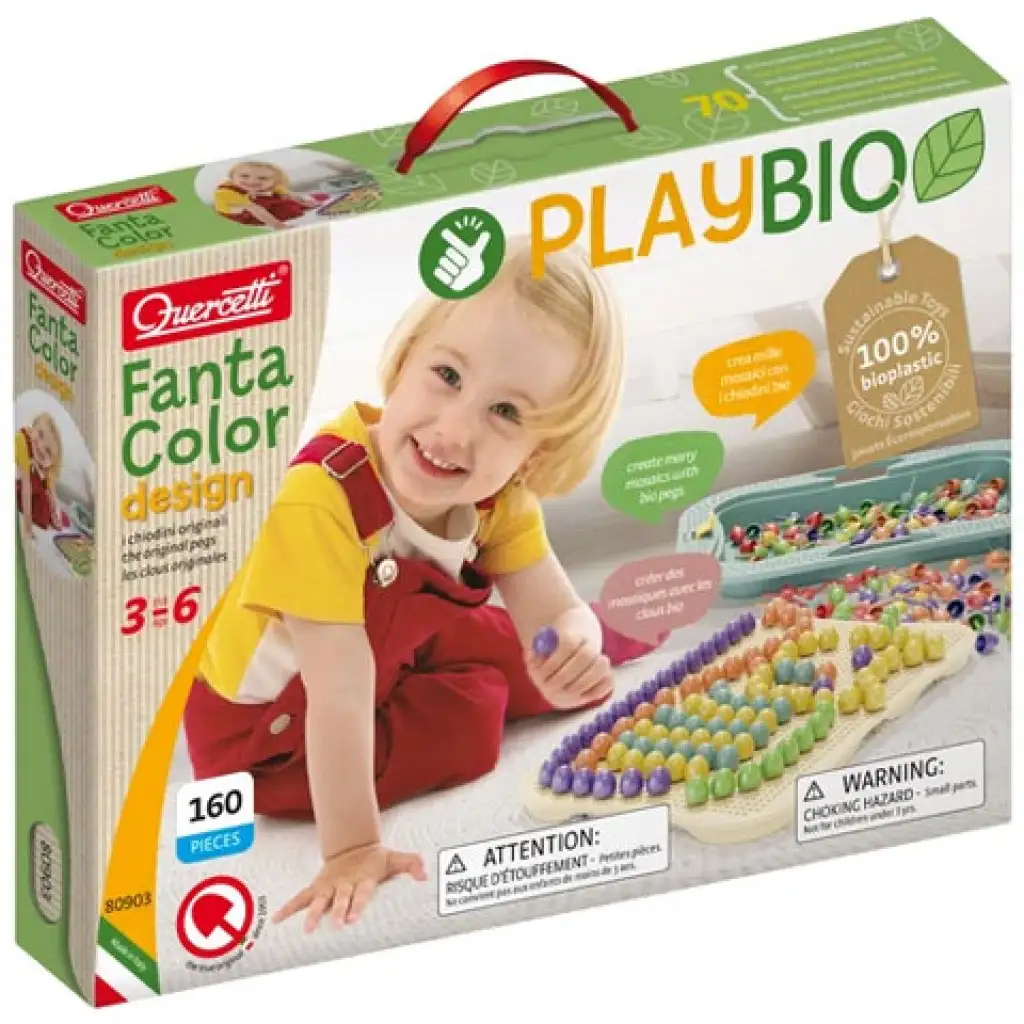 Quercetti: Play Bio Fantacolor Design pötyi 162db-os