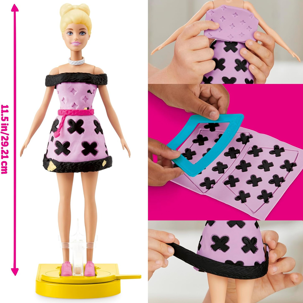Play-Doh: Barbie divatbemutató gyurma szett - Hasbro kép 3
