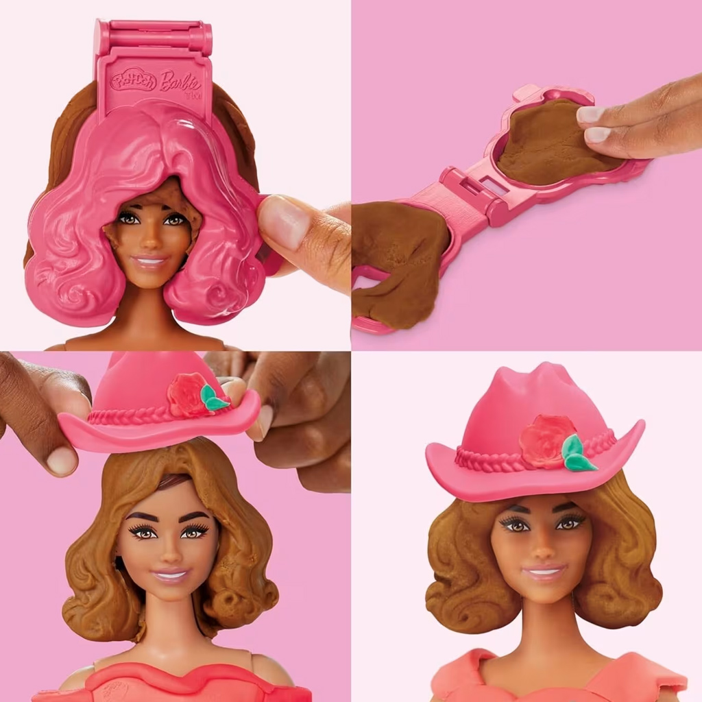 Play-Doh: Barbie virágminták és rojtok gyurmaszett - Hasbro kép 3
