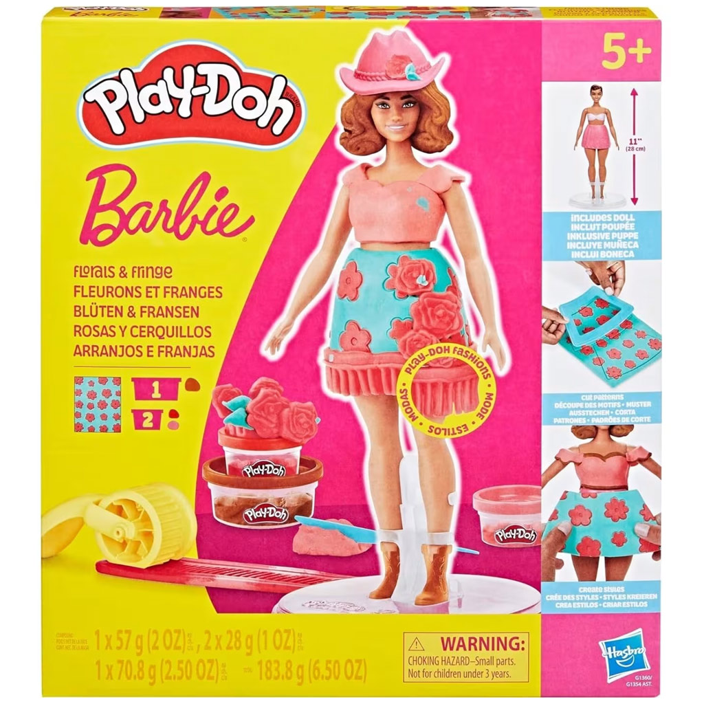 Play-Doh: Barbie virágminták és rojtok gyurmaszett - Hasbro