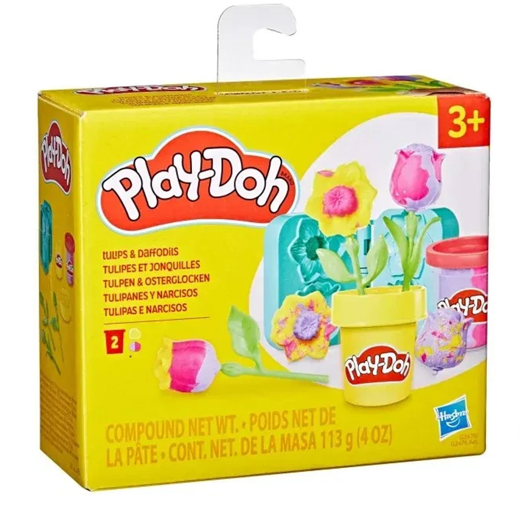 Play-Doh: Kis virágok - Tulipán és nárcisz gyurmaszett - Hasbro